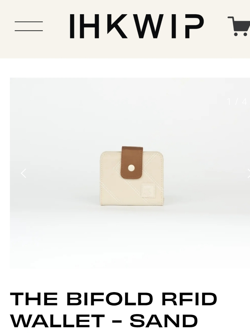 IHKWIP Bifold RFID Wallet - Sand